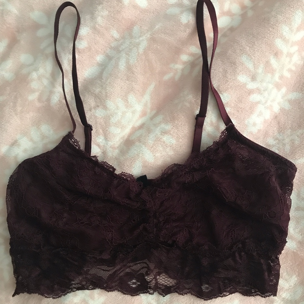 Trillium (Zumiez) Maroon Lace Bralette